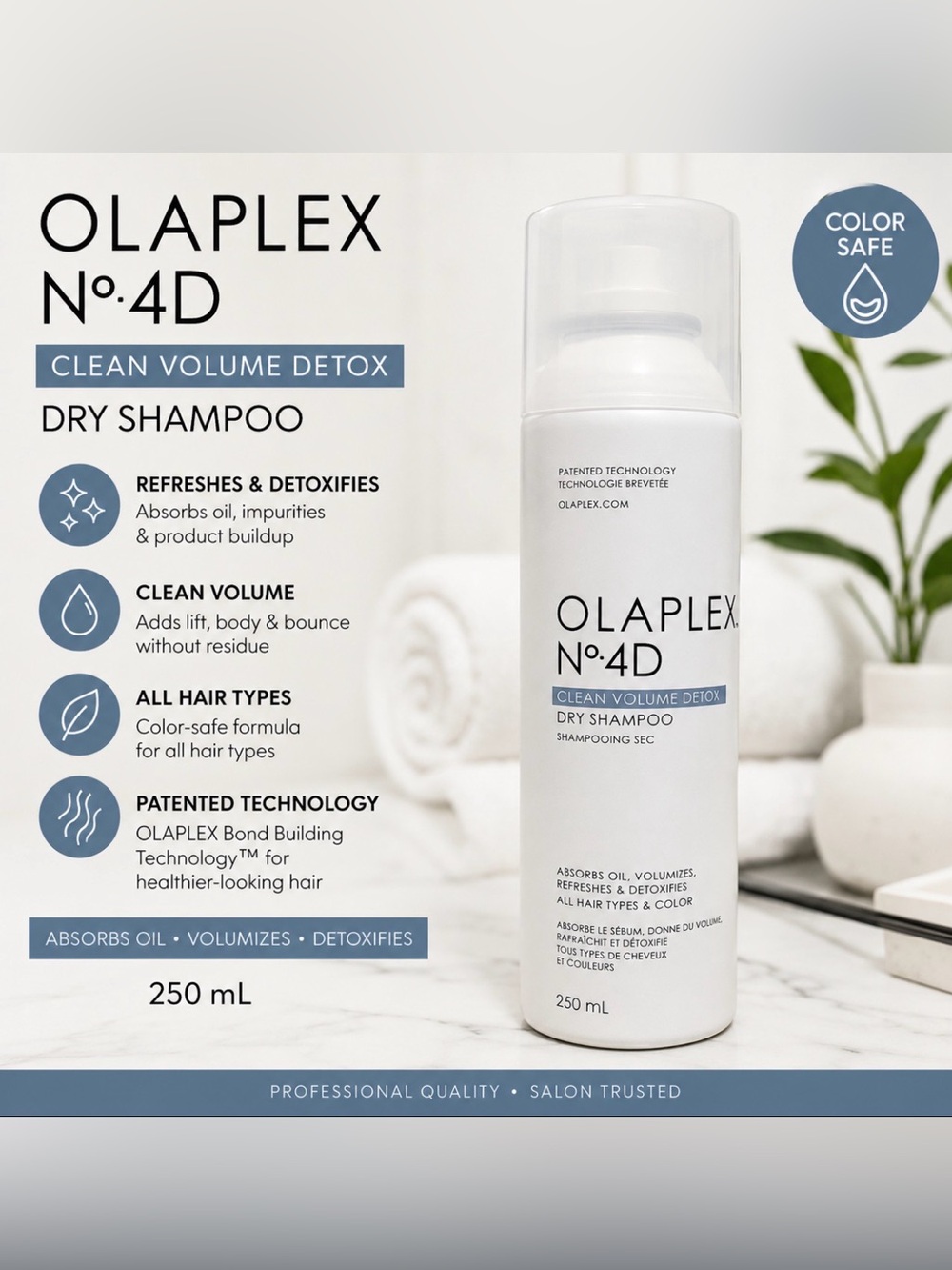 Olaplex No.4D Clean Volume Detox Dry Shampoo - 250ml MSRP $32.00